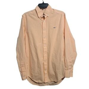 Vineyard Vines Slim Fit Whale Gingham Shirt Men’s 100% Cotton Size Small